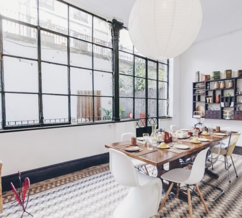 yoga retreats barcelona - centre patio