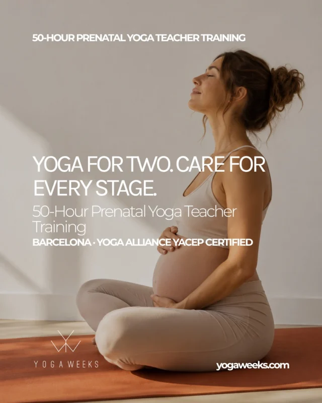 Every pregnancy is a journey of transformation. What if your yoga practice could help support it? 🤍Pregnancy brings profound changes, physically, emotionally, and mentally. As yoga teachers, we have the opportunity to create a safe, supportive space where women can reconnect with their bodies, embrace these changes, and move through each stage with greater awareness.Our 50-Hour Prenatal Yoga Teacher Training in Barcelona is designed to give you the knowledge, practical tools, and confidence to guide pregnant students with care.From anatomy and trimester-specific adaptations to mindful movement, breathing techniques, and birth preparation, this training invites you to deepen your understanding of yoga during pregnancy.✨ 50-hour Yoga Alliance YACEP certification ✨ Small groups and experienced teachers ✨ Hands-on learning in the heart of Barcelona ✨ 2027 dates: January, March & JulyReady to expand your practice and support new beginnings?
Discover the full program and reserve your place through the link in our bio.#YogaWeeks #PrenatalYoga #PrenatalYogaTeacherTraining #YogaTeacherTraining #YogaAlliance